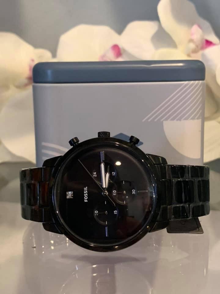 Đồng hồ nam Fossil Men's Chronograph Neutra Diamond Accent Black Stainless  Steel Watch - Emmy Cosmetics - Sức Khỏe & Sắc Đẹp